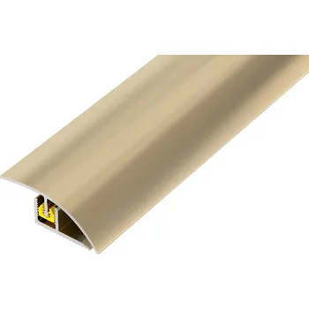 AP27/1 ukončovací lišta CLIPPER, narážecí ACARA, hliník elox champagne, 36 mm, 0,9 m