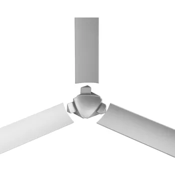 Stavební profil VP6 3D vnitřní růžek k liště T-COVE, hliník elox stříbro lesk, 12 mm, 2 ks