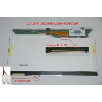 Náhradní displej pro notebook LTN184KT01-101 LCD 18.4" 1680x945 WXGA+ CCFL 30pin display displej matný povrch