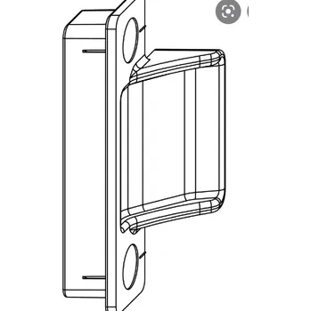 Příslušenství k oknu MACO Skrytý přítlačný pant PVC rámový díl stříbrná
