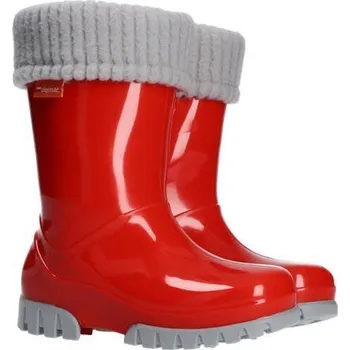 Dívčí holínky Demar STORMER LUX 0406 B červené Dětské zateplené holínky 26-27 0406B_26-27