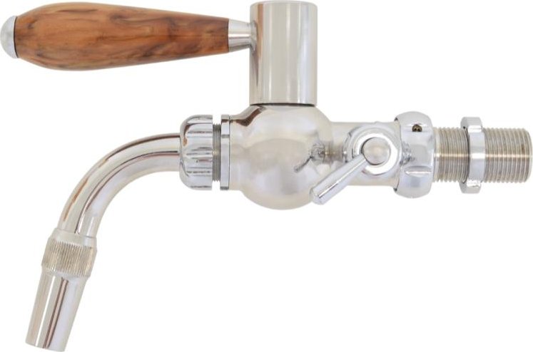 Varia-Plus Global Varia kulový výčepní kohout nerezový rukojeť pryskyřice dřevo