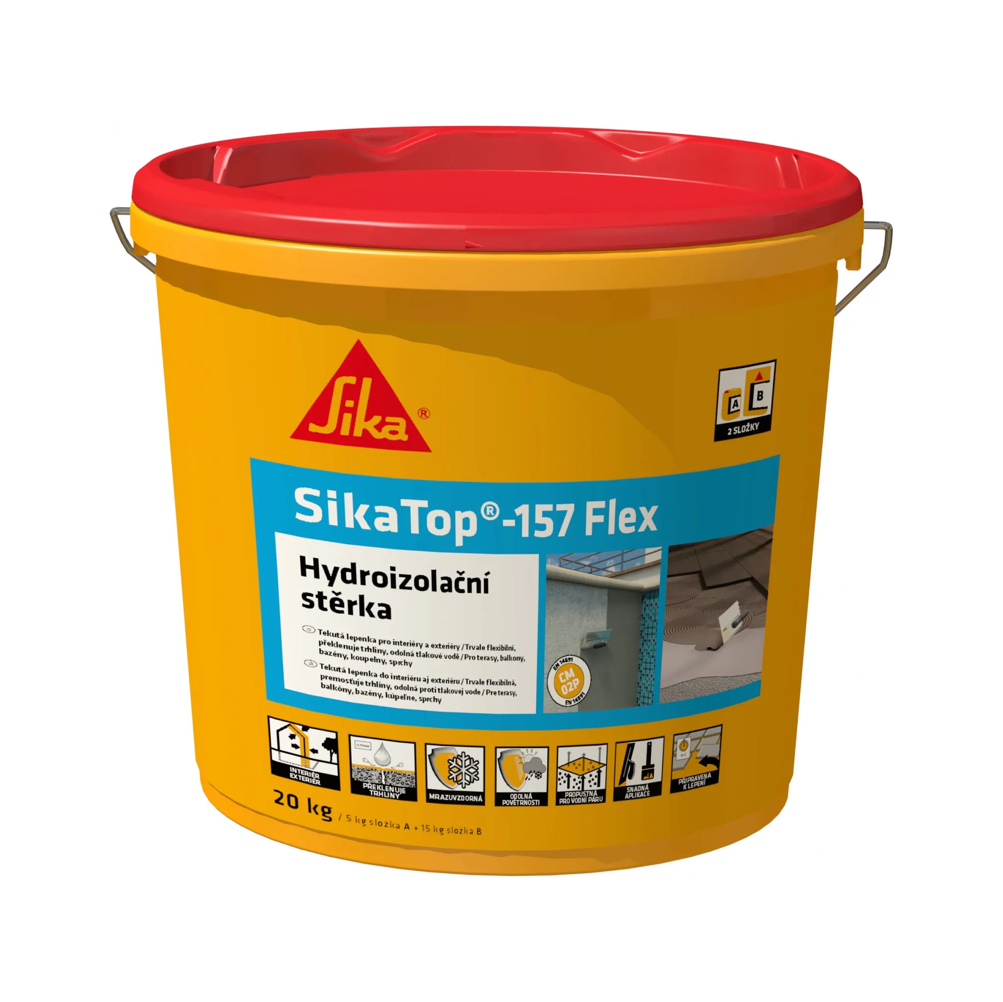 Fotografie 1 - Tekutá izolace Sika Sikatop 157 Flex 20 kg