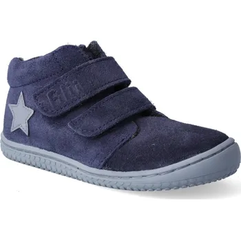 Dívčí obuv Barefoot kotníkové boty Filii - Chameleon fleece ocean M Velikost: 20