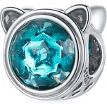 Elenys stříbrný přívěsek Křišťálová kočka