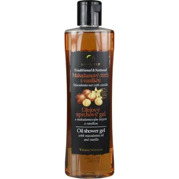 Tělové mléko VIVACO OLEJOVÝ SPRCHOVÝ GEL MAKADAMOVÝ OŘECH S VANILKOU BODY TIP