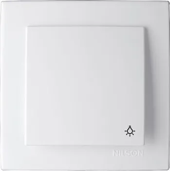 vypínač ELITE - Vypínač tlačítko 1/0 bílá se symbolem zvonku (SE01/S-B)