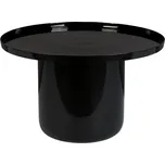 Černý kovový kulatý konferenční stolek ZUIVER SHINY BOMB 67 cm