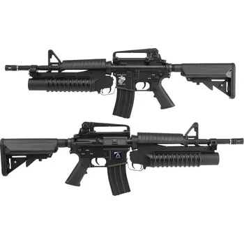 Airsoftová zbraň E&C Airsoftová zbraň M4 A1 s granátometem M203 - černá (EC-701)