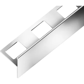 Stavební materiál SP21 schodová lišta T ACARA, STEP, nerez lesk V2A, 20+25 mm, 2,5 m