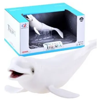 Ručně malované figurka bílá velryba