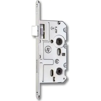 Nábytkové kování HOBES Zámek K 222C L WC - bílý zinek - ČELO - 18mm