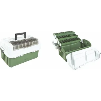 Mistrall - Mistrall rozkládací kufřík na bižuterii, zelený, 440 x 250 x 180 mm