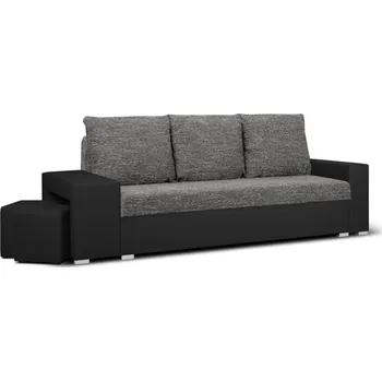 Pohovka Eoshop Rozkládací pohovka Milo 1 s taburety, berlin 01-černá (barva potahu)