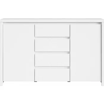 Komoda Brwcz KASPIAN KOM2D4S bílá/bílá matná / 3BAL /