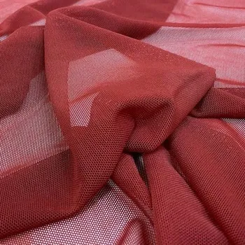 Elastick tyl VAPOR, vínový, š.140