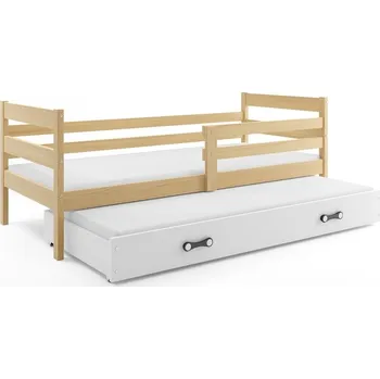 BMS GROUP Dětská postel s přistýlkou ERYK 2 80x190 cm, borovice/bílá (Volba matrace: Pěnová matrace)