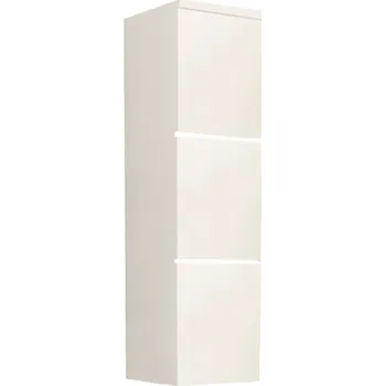 Policová skříň Tempo Kondela Skříňka vysoká, bílá / bílý extra vysoký lesk HG, MASON WH 11
