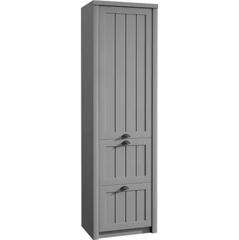 Šatní skříň Tempo Kondela Věšáková skříň S1D2S, šedá, PROVANCE