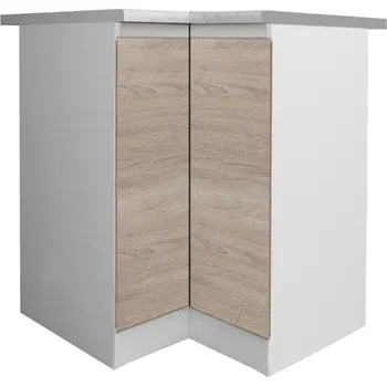 Kuchyňská skříňka Tempo Kondela Dolní skříňka DR L, dub sonoma/bílá, LINE