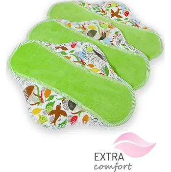 Menstruační vložka Petit Lulu s.r.o. Ježci na podzim - látková vložka ULTRA (SLIM) - Látková vložka ULTRA 3 ks