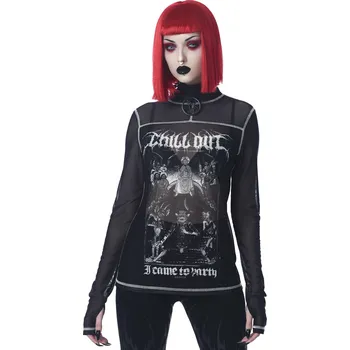 Dámské tričko tričko dámské - Chill Out Mesh - KILLSTAR - KSRA003711 - XS