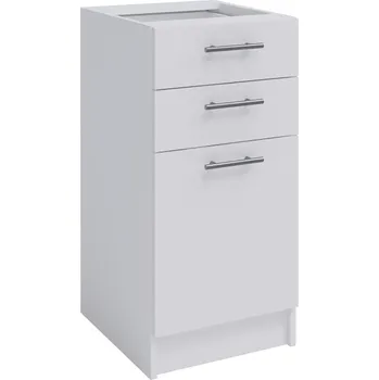 Kuchyňská skříňka Tempo Kondela Spodní kombinovaná skříňka, bílá, FABIANA S-40SZ2