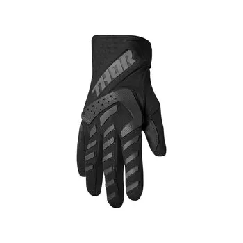 Moto rukavice Dětské Mx Rukavice Thor Spectrum Black, Velikost XS