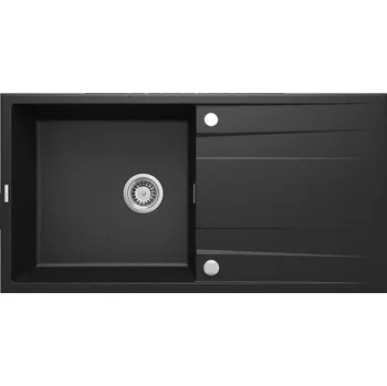 Granitový dřez Granitový dřez Deante ERIDAN ZQE G713 černá metalická