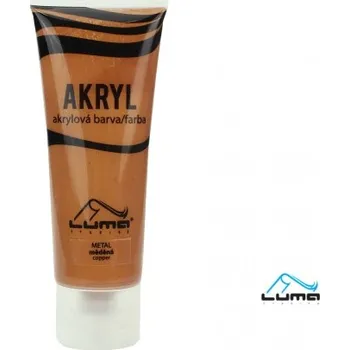 Vodová barva Barvy akrylové 75ml, Metal měděná Luma