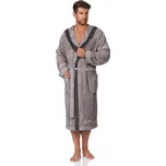 L&L župan pánský George - šedá, M (Pánský župan s kapucí L&L George)