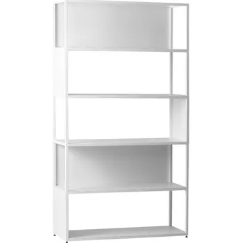 regál Nordic Design Bílý kovový regál Hypper II 100 x 180 cm