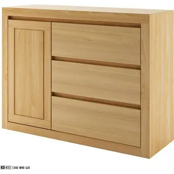 Nábytek Drewmax Komoda KD415 masiv buk (Barva dřeva: Rustikal)