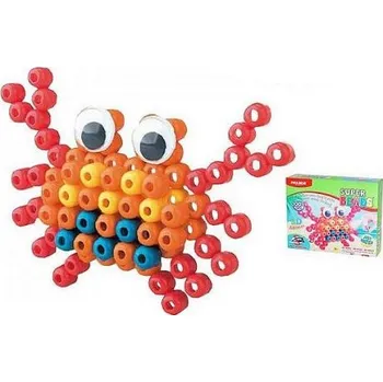 Modelovací hmota Paulinda Super Beads Jumbo 3D 10x8mm 100ks krab s doplňky