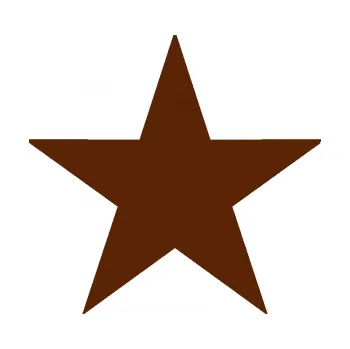 Samolepící dekorace Hvězda 001 (15 - hnědá) SAMOLEPKA NA AUTO, NÁLEPKA, FÓLIE, POLEP, TUNING, VLASTNÍ TEXT, TISK, AUTOSAMOLEPKY.cz, POLEPY, OBRÁZEK, LOGO, 3D STICKERS