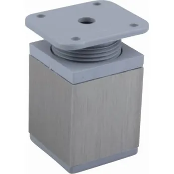 Strong Nábytková nožka čtvercová s rektifikací 40 x 150 nerez