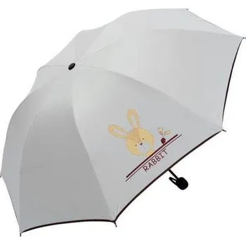 Deštník Dámský skládací deštník Bílý Králiček Carla PAR05WZ4