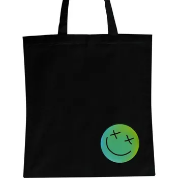 Nákupní taška unisex s potiskem taška - zelenomodrý smajlík
