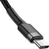 Datový kabel Baseus odolný USB-C 1 m Gray/Black