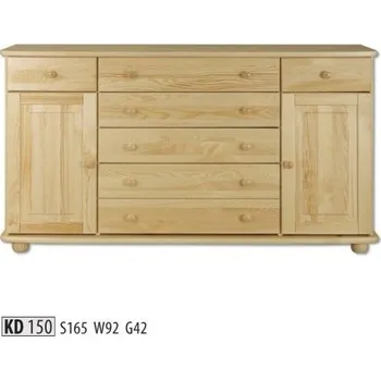 Nábytek Drewmax Komoda KD150 masiv (Barva dřeva: Dub)