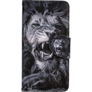 Pouzdro na mobilní telefon Pouzdro iPhone 11 knížkové Černobílý lev (kryt neboli obal na iPhone 11)