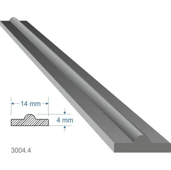 Zábradlí Pásovina plochá T, 14 x 4 mm, měkká, 2000 mm, cena za KUS (2m)