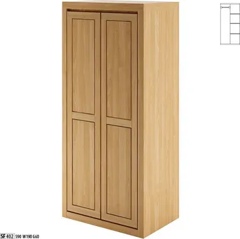 Nábytek Drewmax Šatní skříň SF402 masiv buk (Barva dřeva: Rustikal)
