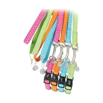 Obojek pro psa Obojek pes MAC LEATHER zelená 10mm/20-30cm