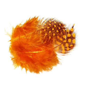 PEŘÍ PERLIČKA - oranžové