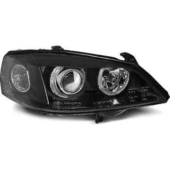 Přední světlomet TUNING-TEC Přední světla Opel Astra G 98-04 Angel Eyes - project H7 - černé