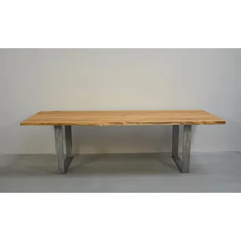 Jídelní stůl HAHNHOLZ Jídelní stůl (DUB s ocelovým rámem) Objednat v délce: 180 cm, šířka: 80 cm, výška: 80 cm