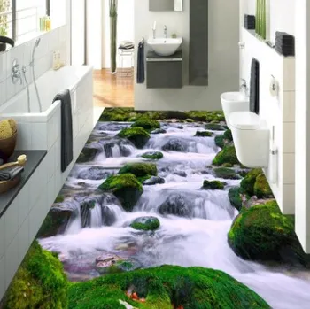 Fototapeta Solution Media 3D tapeta na podlahu - Horská říčka MU1129