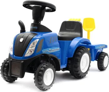 Odrážedlo Baby Mix New Holland Traktor s vlečkou a nářadím
