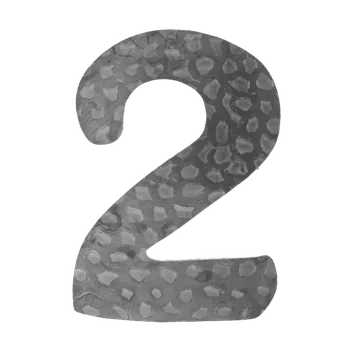 Domovní cedule Číslo domovní 2, 170x90mm zdobené, bez povrchové úpravy